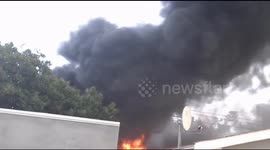 Local cape town train set alight as passengers stand helplessly after great escape