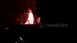 Hawaii lava tornado at night makes idyllic Leilani look like hell