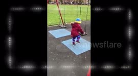 Funny Kid is trying to Swing at the Park Playground Fails Compilation 2018