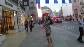 Winnie Harlow Plays With The Paparazzi