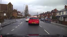 This terrifying footage shows a criminal leading police on a dangerous high-speed chase