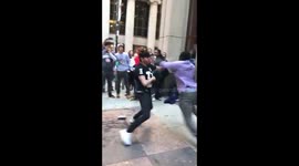 Fight at Cubs parade