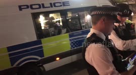 Police officers in London get into heated argument with pedestrians on Sydenham high street