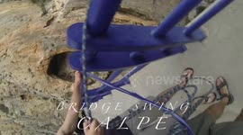 Bridge jump swim Calpe Spain, Don't jump if you have too!!