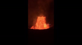 Close-up of Fissure 8 Eruption at Hawaii's Leilani Estates