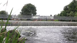 A beautiful weir at Ballyconnell, Co. Cavan, Ireland.
