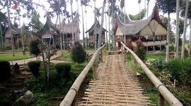 traditional house from bamboo