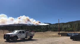 Fire near Cimarron, NM