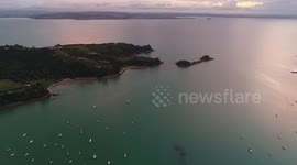 Shelly Beach with Boats , Waiheke Island