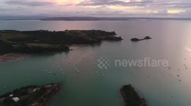 Shelly Beach Waiheke Island & Rangitoto in the back