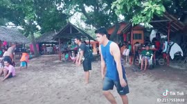 Backflip accident