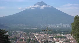 Exploding / Erupting Volcano Fuego Disaster in Guatemala
