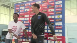 Dele Alli performs floss dance as England’s World Cup preparations continue