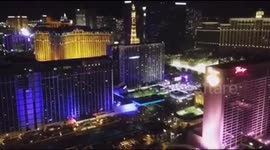 Amazing view of Las Vegas at night