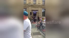 Newsflare Edit - Tommy Robinson protest Leeds Centre