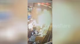 Fireball engulfs woman’s face after her lighter suddenly explodes