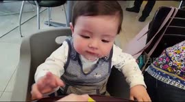 Baby boy tasting lime for the first time, AND HE LOVE'S IT!!!