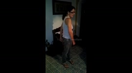 Mom trying to make Fornite dance for the first time
