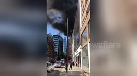 Knightsbridge shoppers carry on as normal near Mandarin Oriental fire