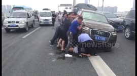 Good samaritans rescue man from underneath car