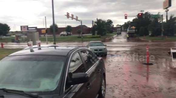 Aftermath of Oklahoma City flash floods captured on video