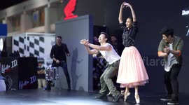 Honda dancers performance at the Bangkok Motor show.
