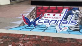 Washington Capitals Stanley Cup Champions 3D Mural
