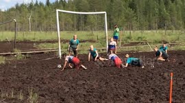 Bored of the World Cup? Try the crazy game of swamp soccer instead