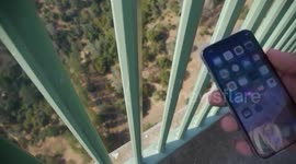 Dropping an iPhone from California's tallest bridge