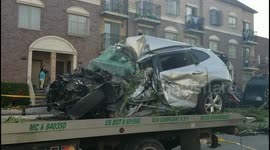 Garbage truck involved in multiple-car crash in Brooklyn