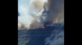 Large wildfire burns near Durango, Colorado