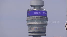 BT Tower produces congratulations for the Queen's birthday