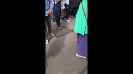 June 10th 2018 London procession of women to celebrate 100 yeArs of suffrage