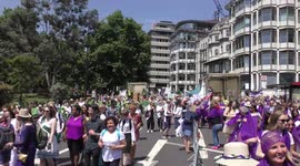 Thousands march in London's mass participation artwork PROCESSIONS