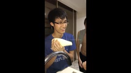 MAN GETS FACIALED BY MAYONNAISE