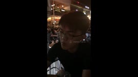 MAN GETS SLAPPED SLOW MO