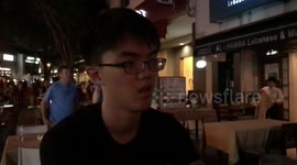 STONED MAN GETS SLAPPED SLOW MOTION with glasses