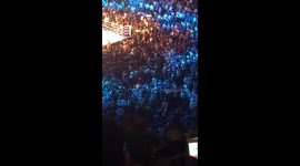 Fight breaks out in crowd during Tyson Fury fight in Manchester