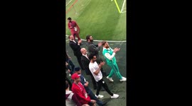 Mo Salah strolls alongside Chechen strongman Ramzan Kadyrov in Grozny