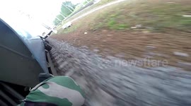 Train surfing in Russia