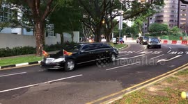 'Kim Jong Un motorcade' seen in Singapore