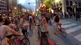 Ride Along: World Naked Bike Ride - Chicago #15 - NSFW