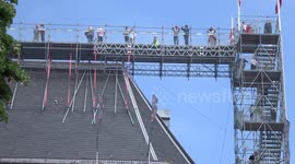 Stairway to Heaven / sky walk on Alkmaar's huge Grote church