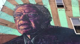 Philadelphia Bernie Sanders Mural Vandalized