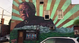 Philadelphia Bernie Sanders Mural Vandalized