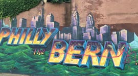 Philadelphia Bernie Sanders Mural Vandalized