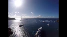 Super Yacht Drone Crash