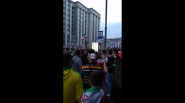 Iran fans took the streets of Moscow by storm
