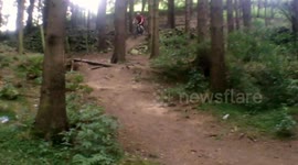 Mountain bike jump goes WRONG