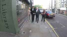 Anthea Turner and Eamonn Holmes arrive at Lizzie Cundys Birthday